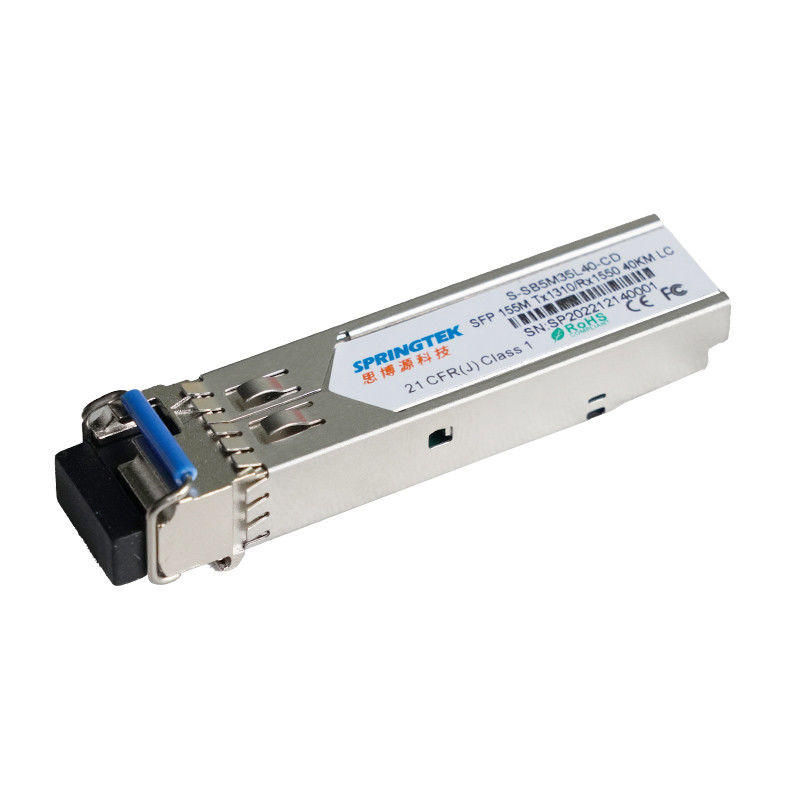 이더넷 SFP BIDI 40 킬로미터 1310/1550nm 155M SM LC DFB DOM 광 송수신기 모듈
