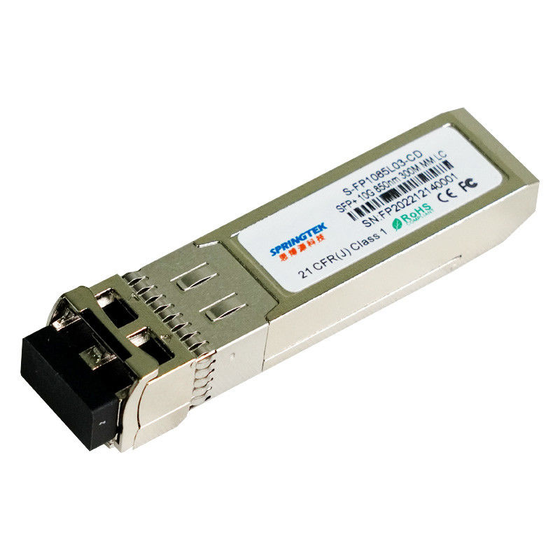 10G SFP+SR 광 전송부, LC 연결기, MMF 에 최고 300m까지 850nm