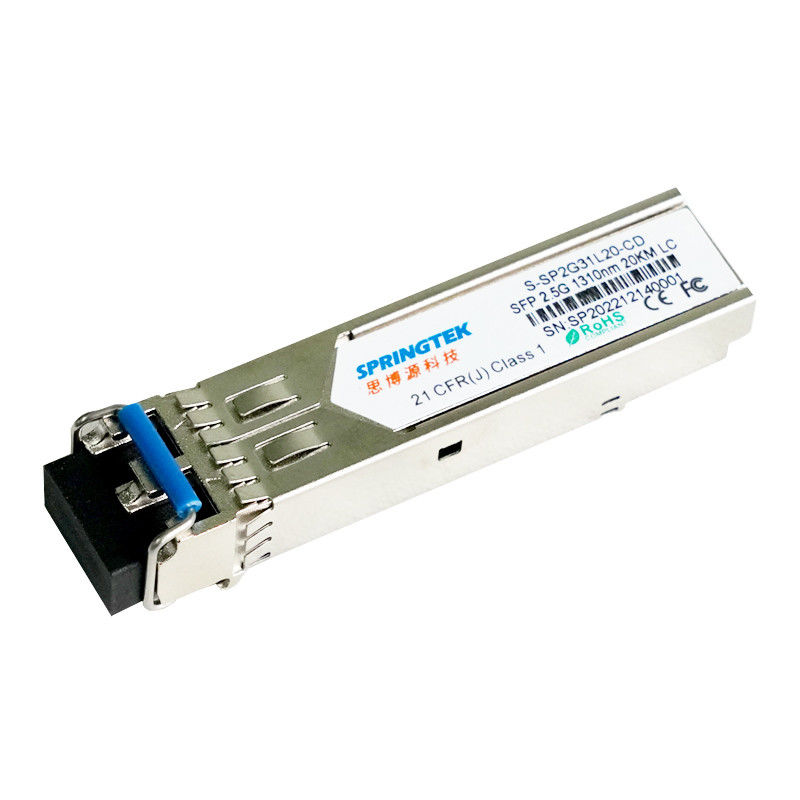 DDM SFP 광 전송부 모듈과 적합한 Cisco/Juniper/HP/Arista SMF 2.5G LC 1310nm 20 킬로미터