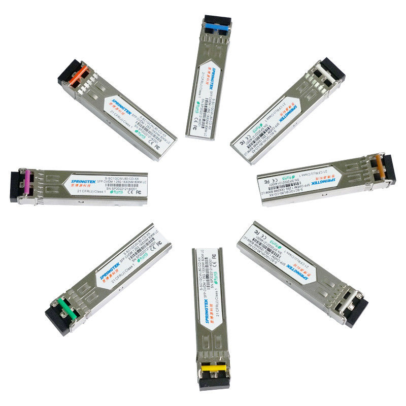 적합한 1.25G CWDM1270~1610nm은 DDM 광학 모듈로 SFP LC ER ZR ZR+를 송수신합니다