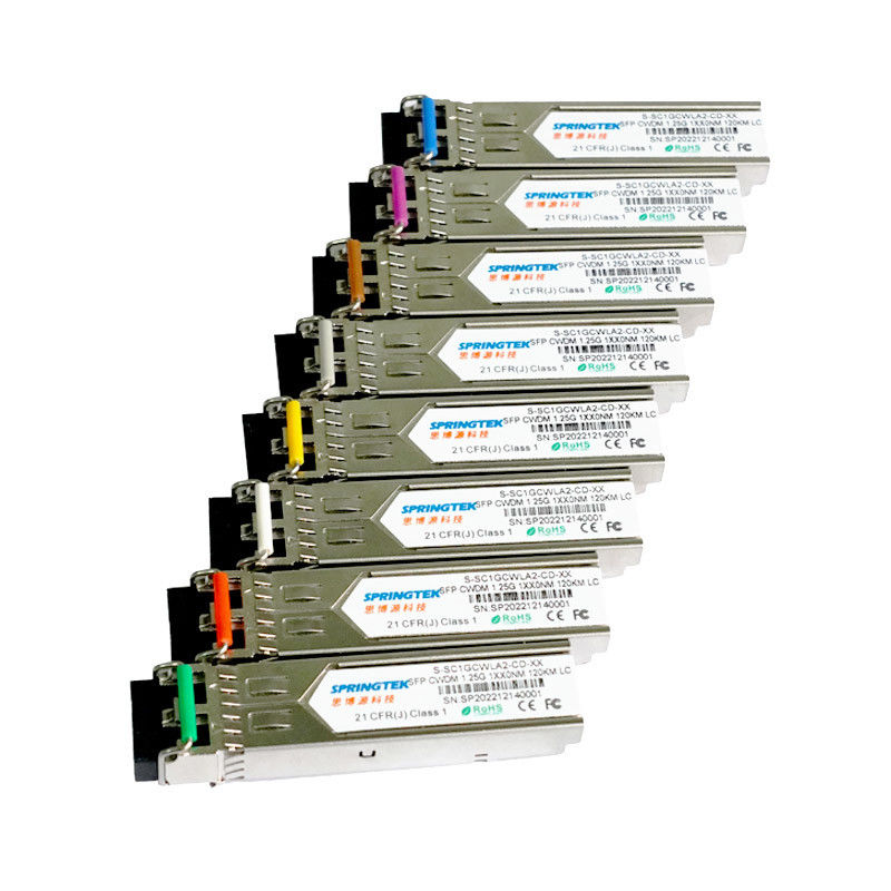 DDM 송수신기 모듈과 OEM 시스코 적합하 1270~1610nm LC 1.25Gbps 120 킬로미터 CWDM SFP