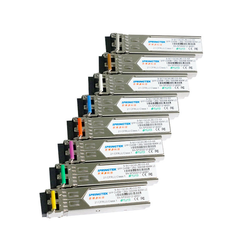 적합한 1.25G CWDM1270~1610nm은 DDM 광학 모듈로 SFP LC ER ZR ZR+를 송수신합니다