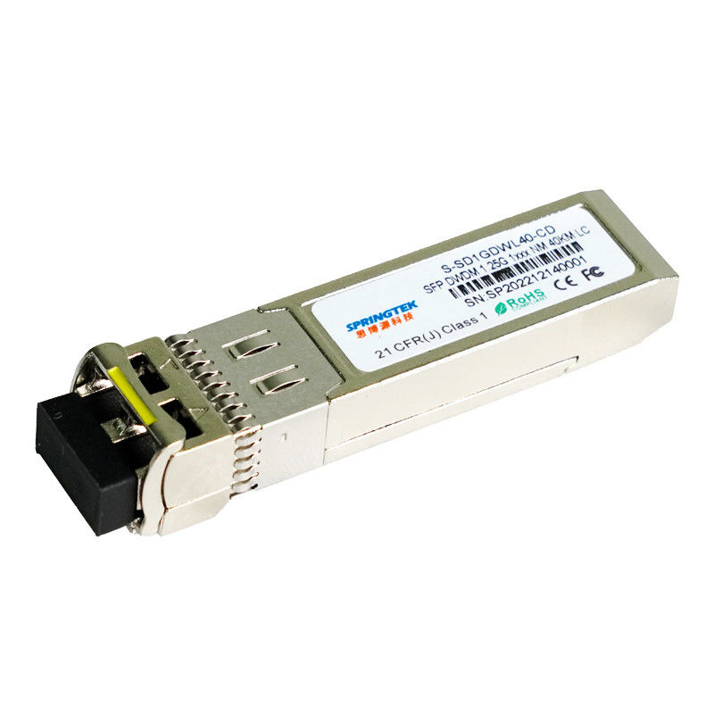 DDM과 시스코 적합하 DWDM C17~C61 40 킬로미터 SFP 광학 모듈 1.25Gbps SMF LC