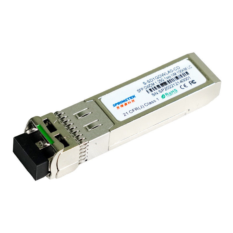 1.25Gbps 적합한 브로케이드 / 시스코 / 쥬니퍼 DWDM C17~C61 100 킬로미터 SFP 광 송수신기 모듈