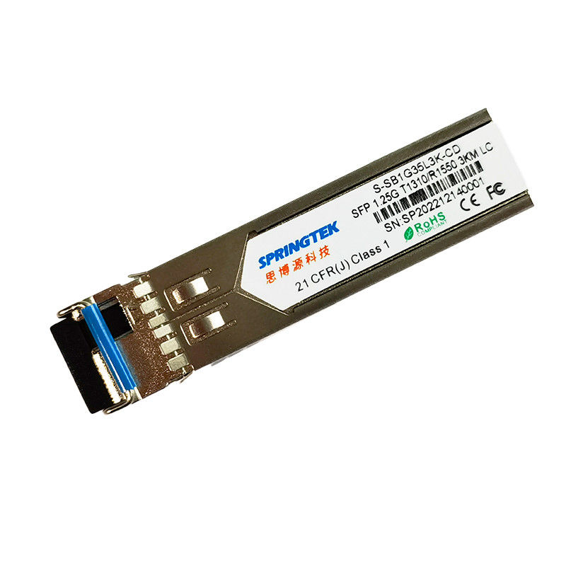 DDM 광 송수신기 모듈과 1.25G SFP 3 킬로미터 BIDI 호환 모듈  TX1310nm/RX1550nm LC