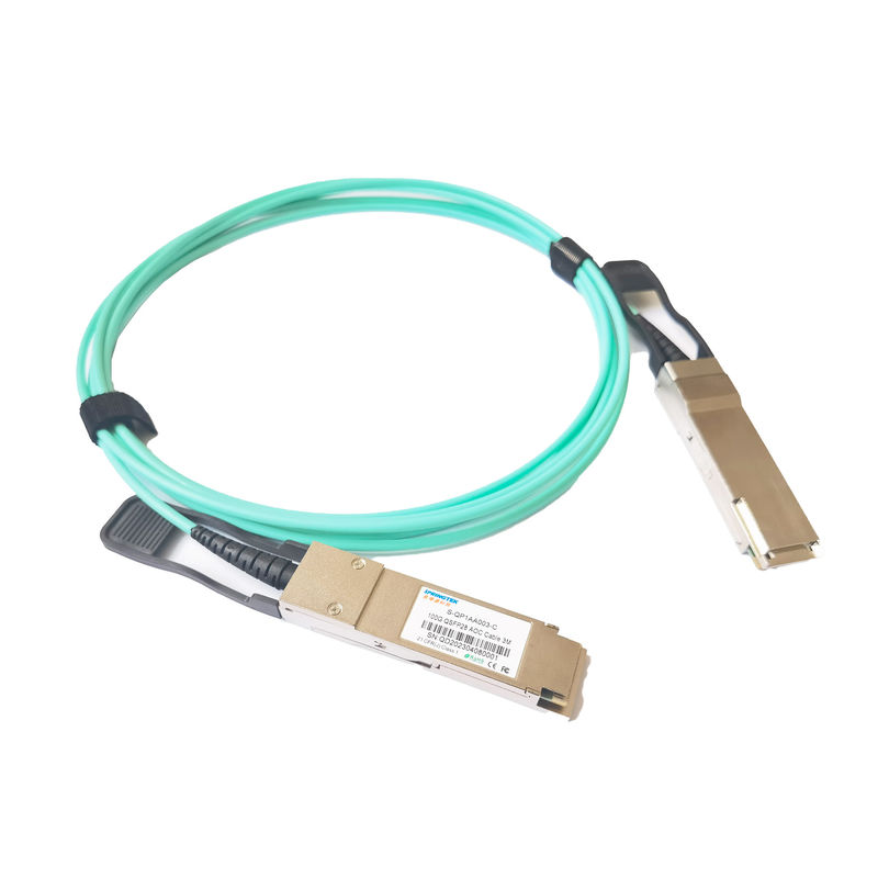 서버 룸 이더넷 활동적 광케이블 10G /40G / QSFP28 100G AOC 1m 3m 5m 10m 15m 20m 중국 옵틱 케이블